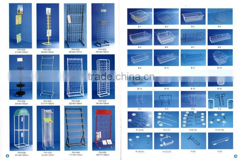 qualified metal revolving floor card stand from china