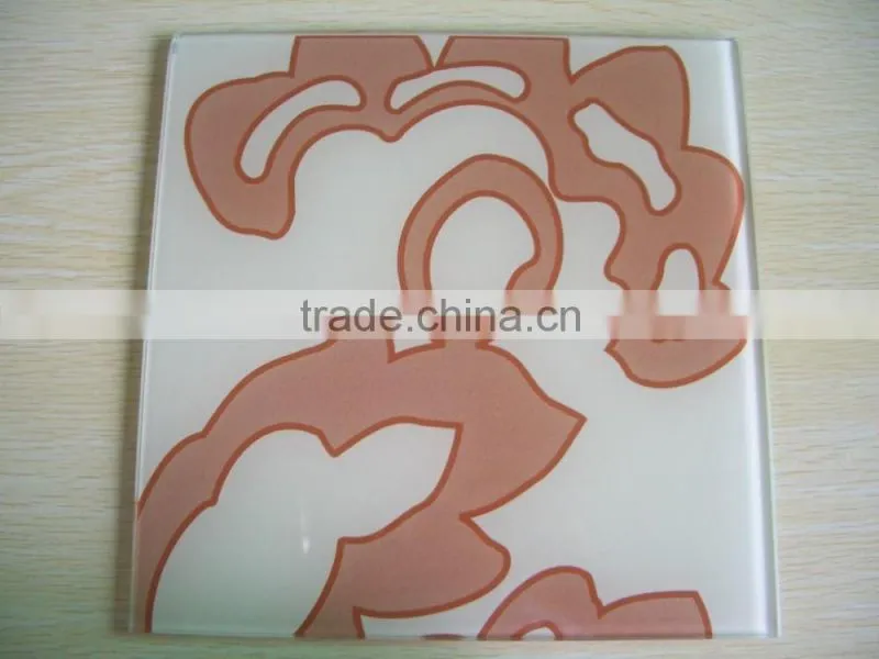 High quality silk screen glass/printed glass