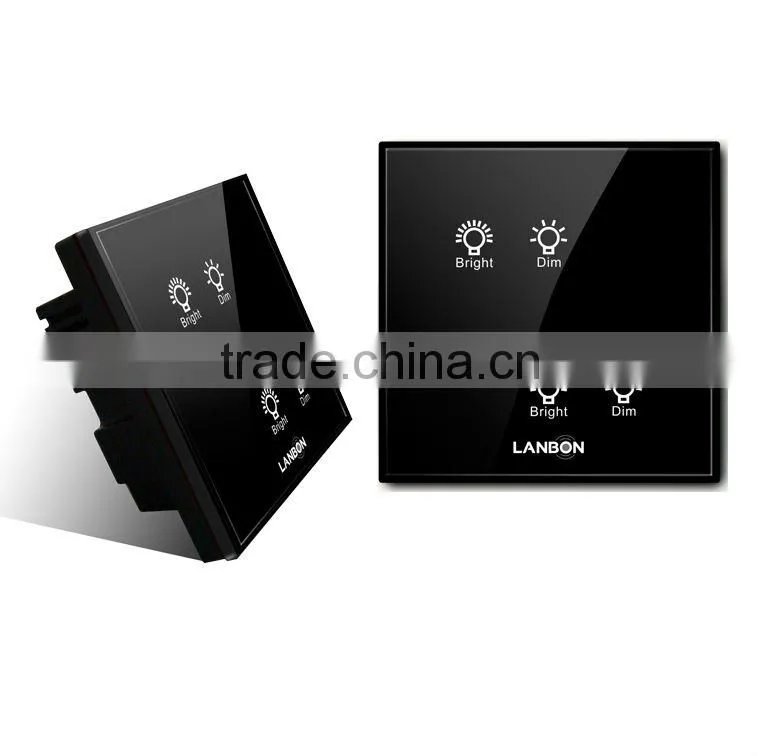 White electric touch 1-gang dimmer switch for home