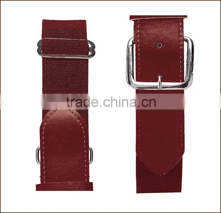 unisex adjustable baseball belt,colored waistband elastic belt