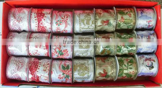 HOT SALE! White / Pink Grosgrain Woven Fabric Satin Gift Box Wrapping Ribbon