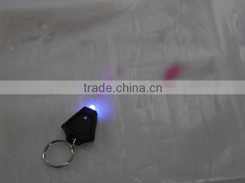 Souvenir High Quality Purple Light UV Keychain LED Flashlight Wholesale