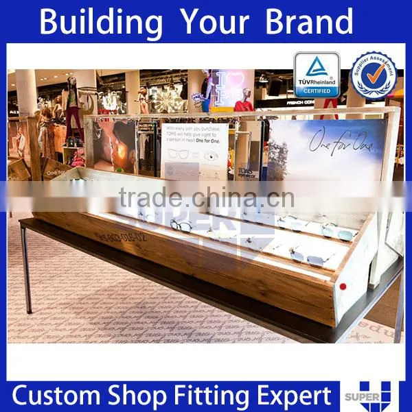 Fashion wood optical shop furniture