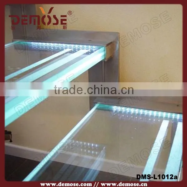 decorative led lights glass stairs price for small houses