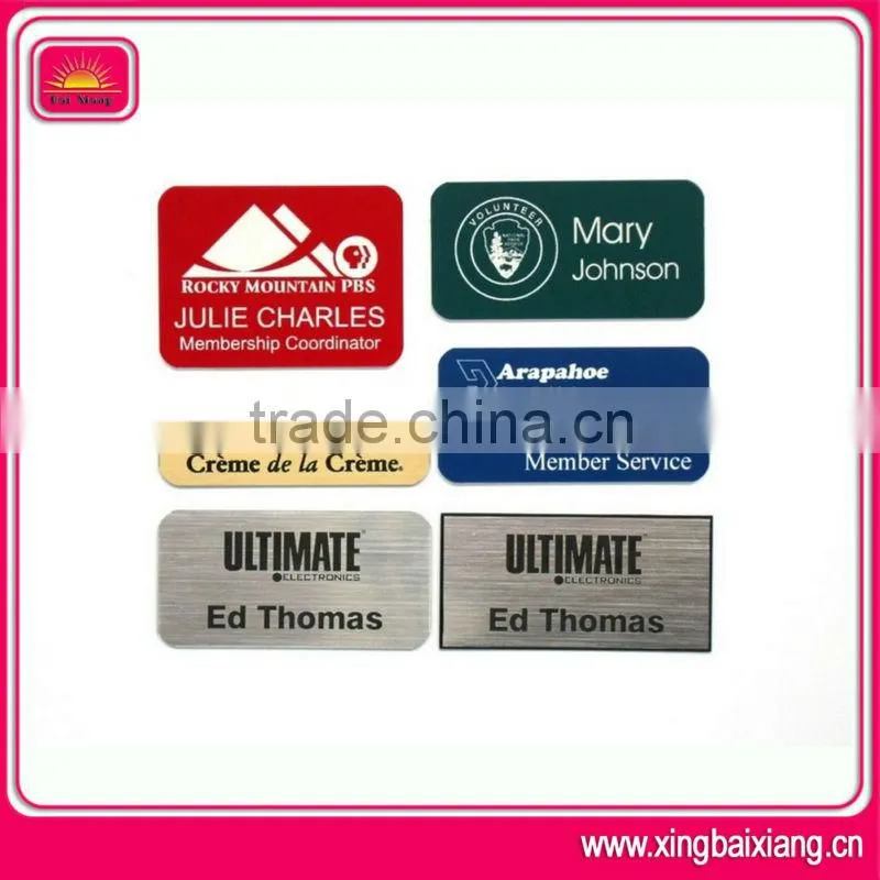 metal nameplates for furniture