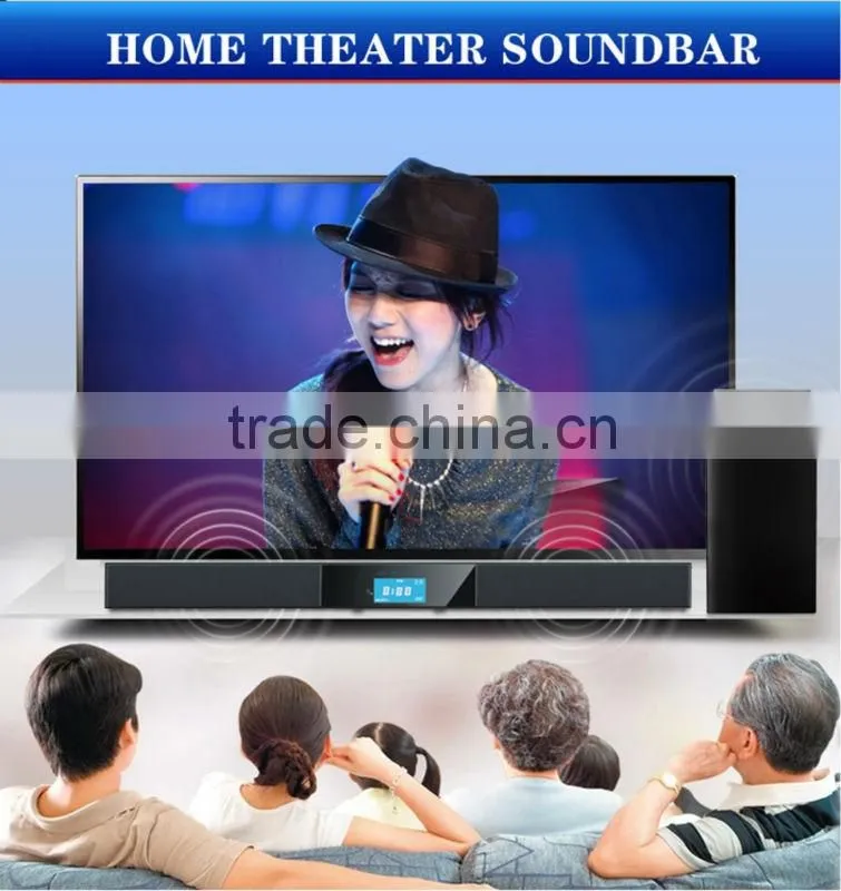 2.1 SURROUND SOUNDBAR WITH WIRELESS SUBWOOFER , BEST FOR LED/SMART TV / HOME THEATER SYSTEM