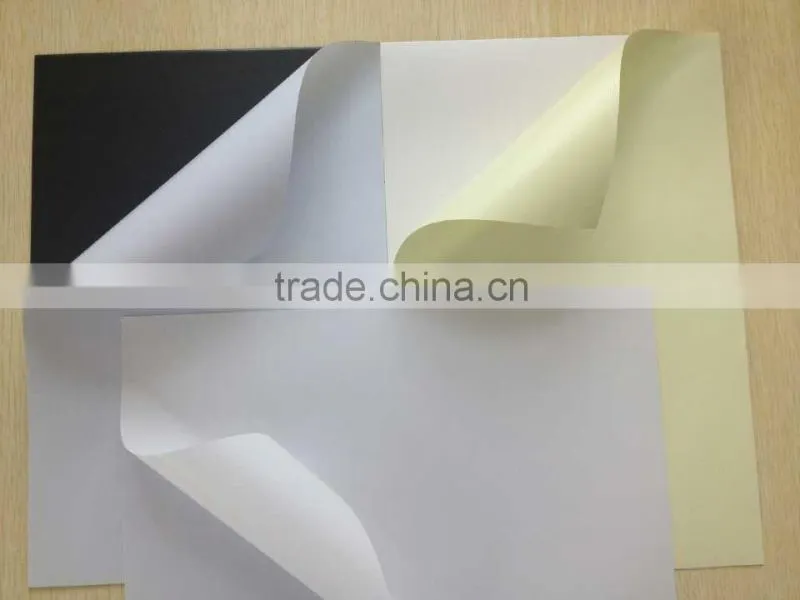China biggest white hot melt glue laminated cardboard for photo book album sheet200g,250g,300g,400g