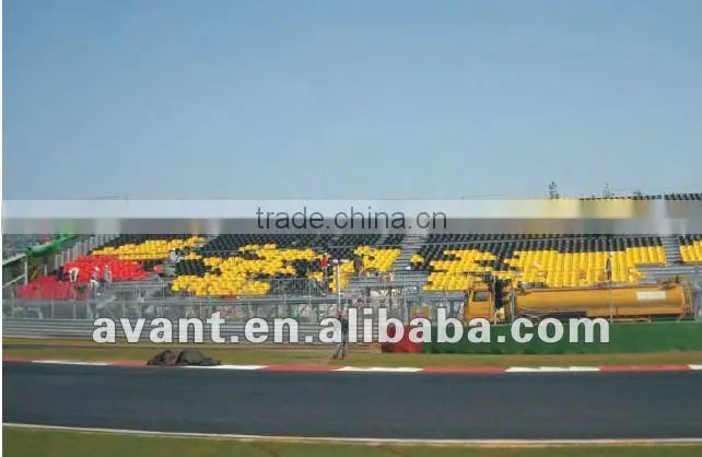 Fixed durable stadium school use metal bleacher system