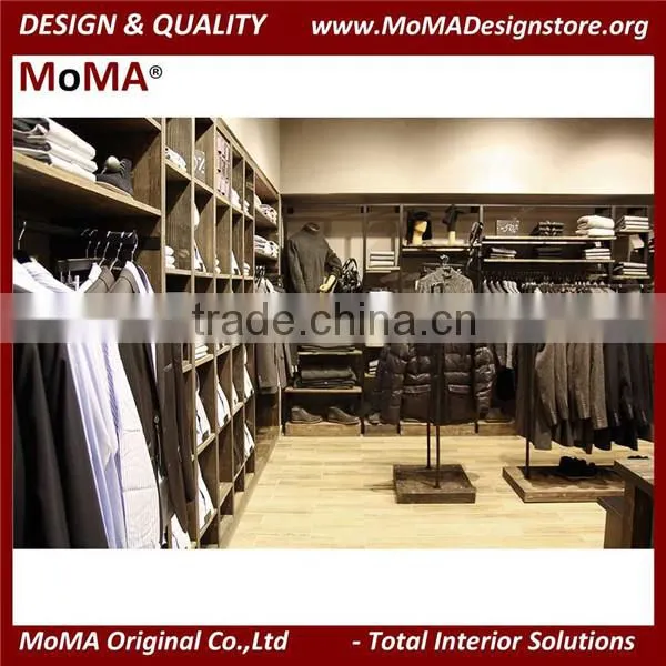 Cube Solid Wood Display Cabinet/Menswear Display Idea/Store Fitting Furniture