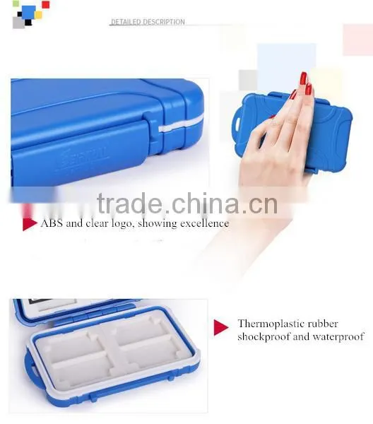 Colorful Plastic memory card storage box SD TF MSD