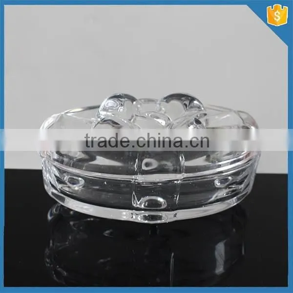 Crystal Glass Storage Sugar Candy Jar with Lid / bowknot Trinket Pot