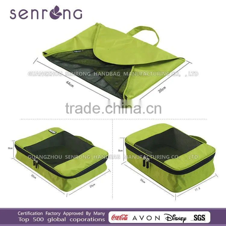custom all kinds of packing cubes/Travel Cube Organizer leather travel bag