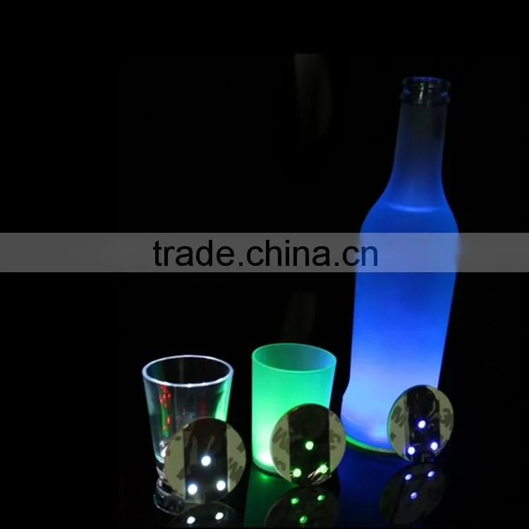 China Novelty Special Custom UV Black Light Placemats And Coasters,led sticker for bottle