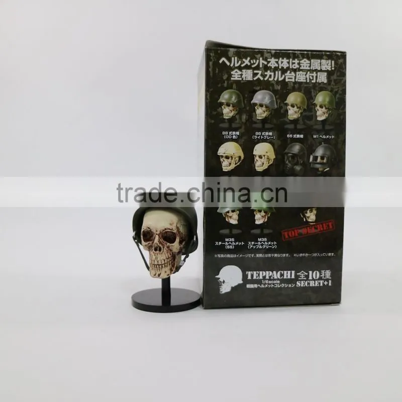 For collection display small plastic skull head toys