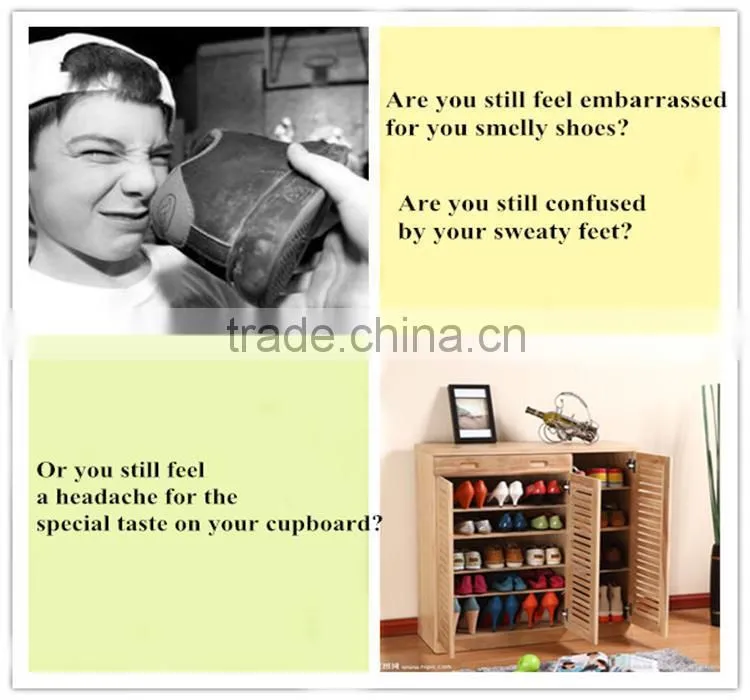 2015 Promotion Unique Design Natural Moso Bamboo Charcoal Odor Eliminator for nike jordan Shoes