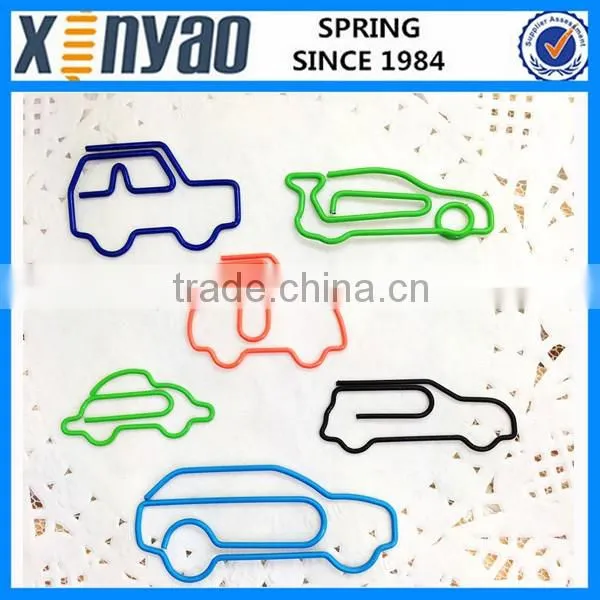 hight quality promotional gifts custom logo colorful car shape paper clips