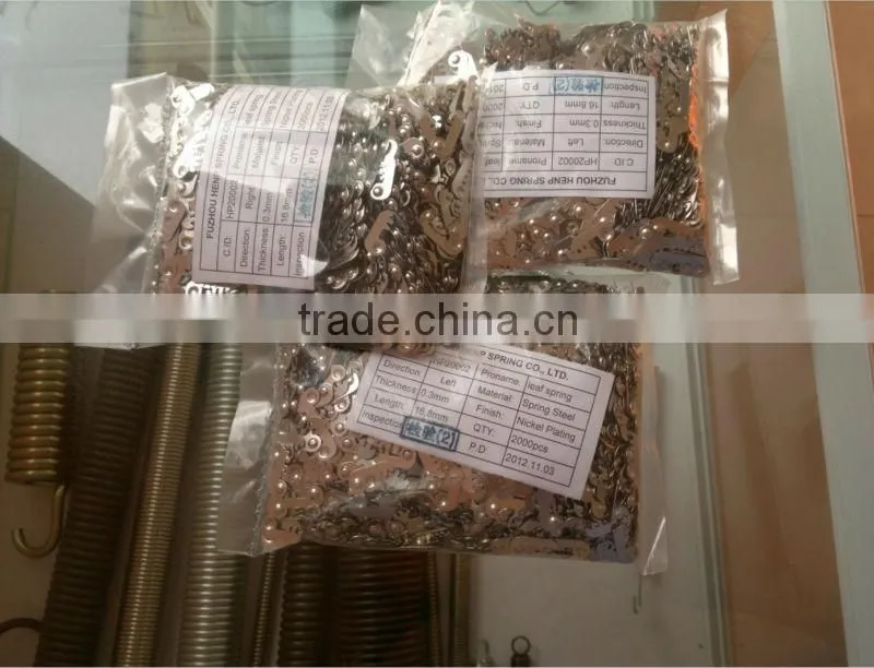 SGS/ROHS passed 3 aaa battery contact,custom aa battery spring contact