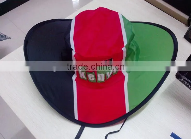 Promotional nylon baseball foldable cap