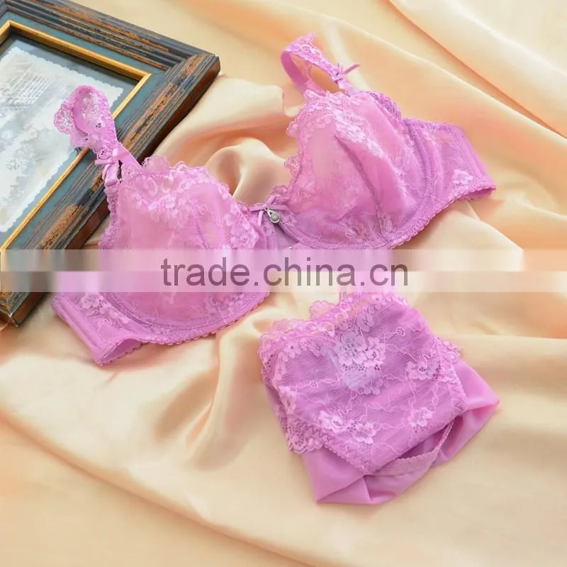 Factory price sexy unlined bra and panty(FPY323)