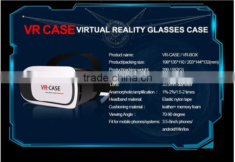 2016 New technology vr box 2nd Generation Distance Adjustable VR Box 3D Glasses