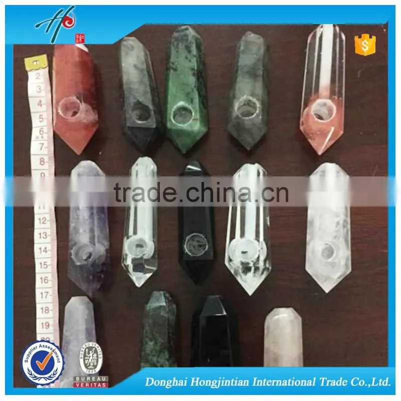 Design stylish carving home decor Green Aventurine crystal column