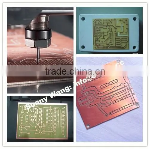 Small PCB CNC Router 6060 Milling Drilling Engraving Machine NCStuido Control 1.5Kw Spindle 600*600mm ZK-6060