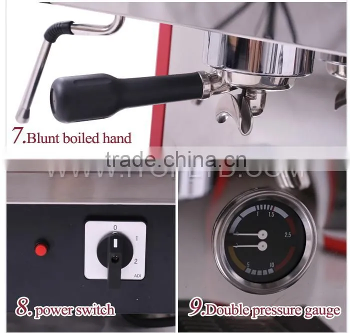 4l stainless steel professional espresso coffee maker machine