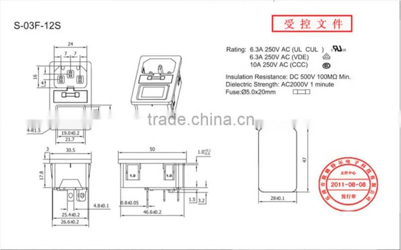 S-03F-12S mini fuse block