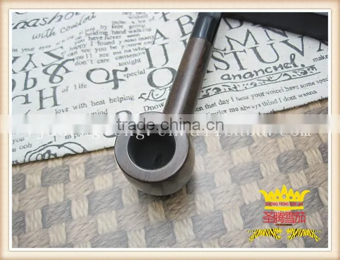 Ebony pipe, manual pipe, black wood pipe