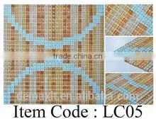 Fashionable Strip Brown Glass Mosaic Dark Brown Mixed Color
