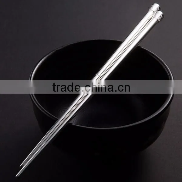 SGS High grade chopsticks silver plated chopsticks OEM with exchangeable head for hotel restaurant household wedding gift