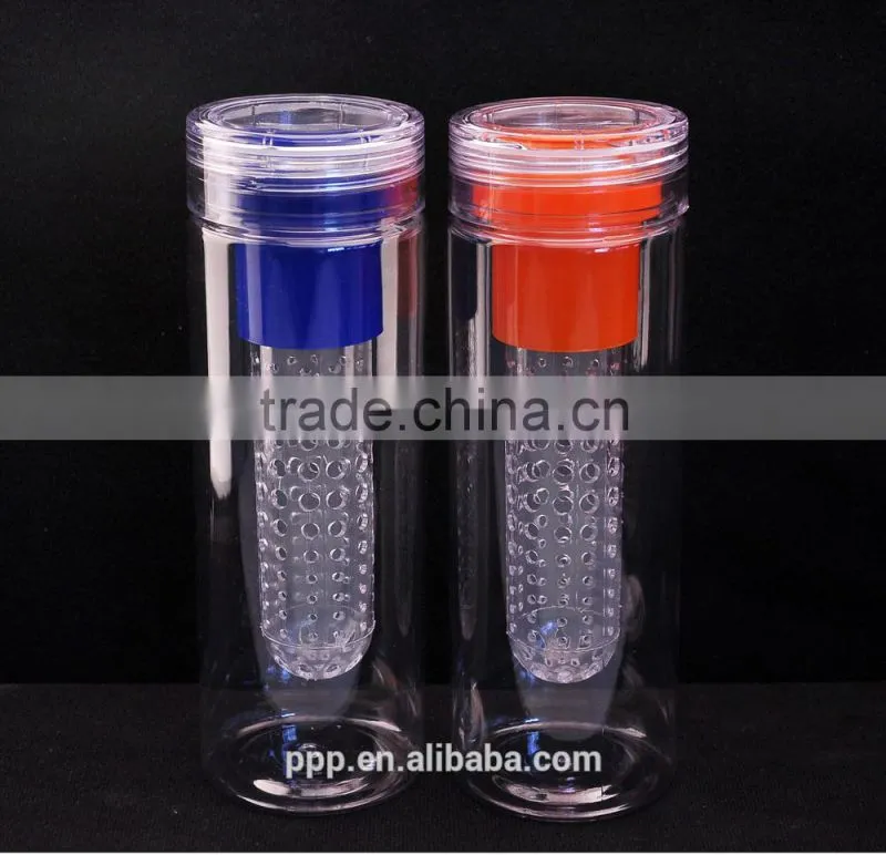 800ml plastic water bottle/clear plastic water tumbler/ insulated plastic water bottle
