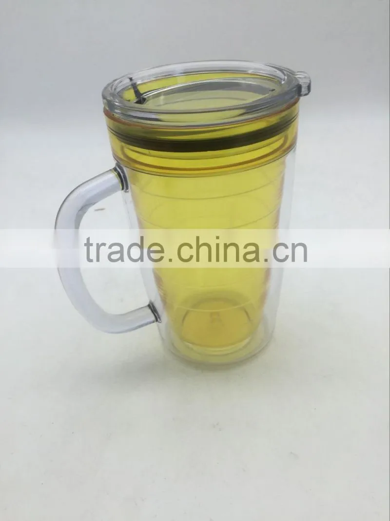 USA best seller green 500ml BPA free double wall with 20oz tumbler lid
