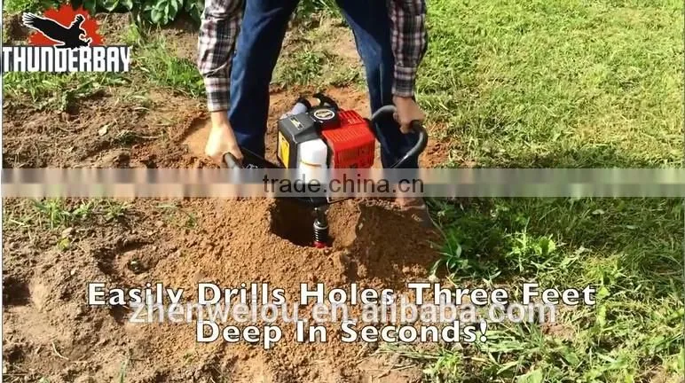 One Man Earth Auger with 63cc Chinese Engine