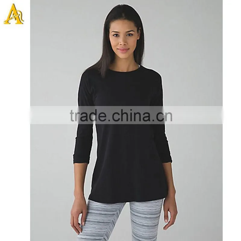 chinese garment factory long sleeve women cotton t shirt selling on china.cn in russian