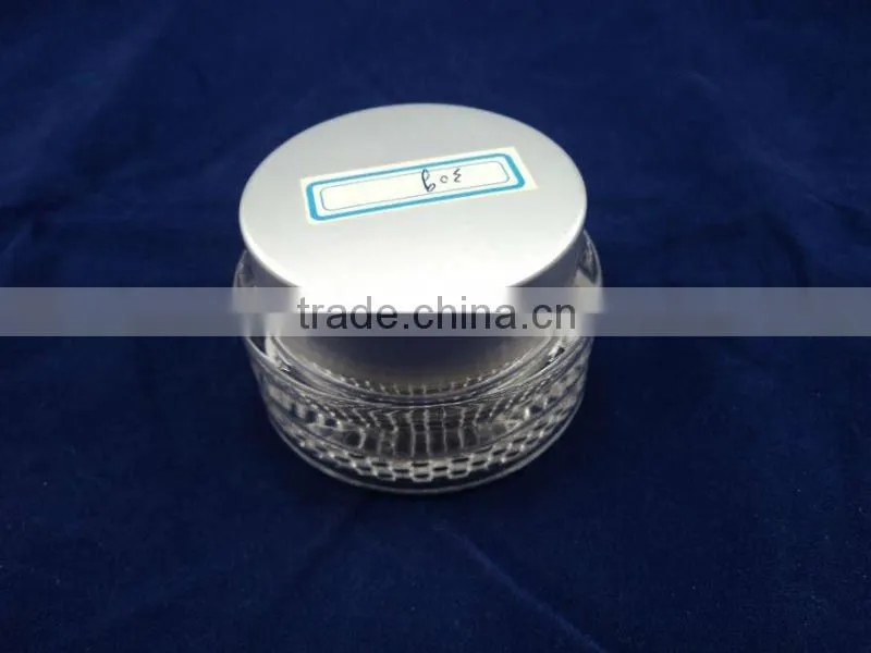 1 oz cosmetic face cream jar with alumium cap
