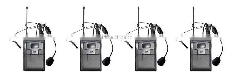 Professional UHF dual channel wireless microphone system