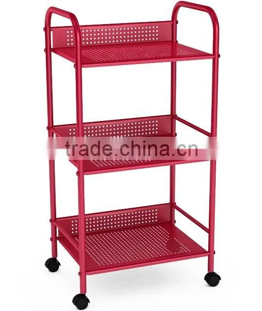 Icegreen Kitchen/Pantry/Hospital Use Three Shelf Utility Cart