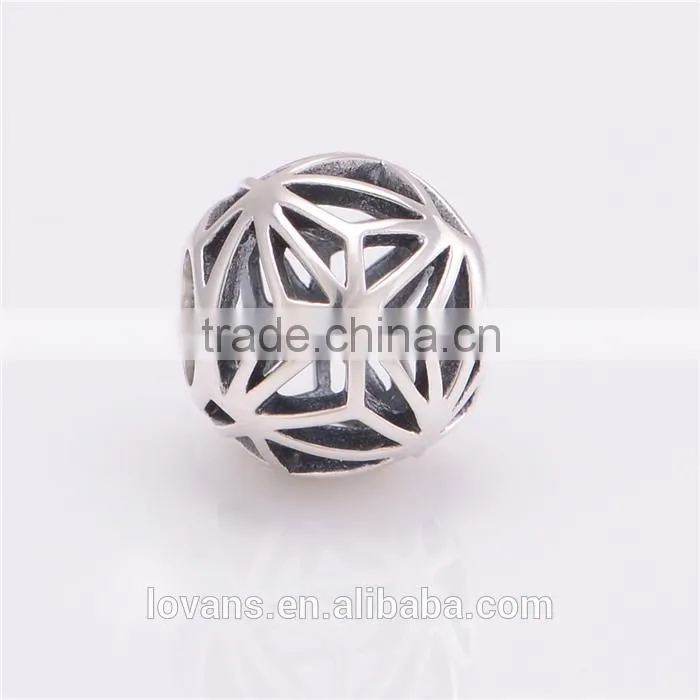 Cheap Individuality Silver beads natural stone crystal beads for bracelet