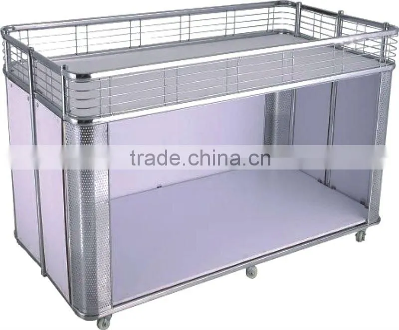 red Luxurious polypropylene wheels sales promotion rack HSX-176