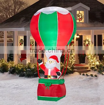 Christmas Inflatable Santa with Balloon