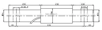 Single fixed beam load cell