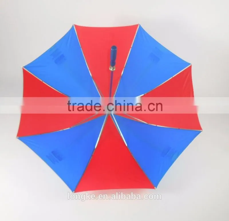 Promotional golf umbrella with matched color handle bright colored golf umbrella