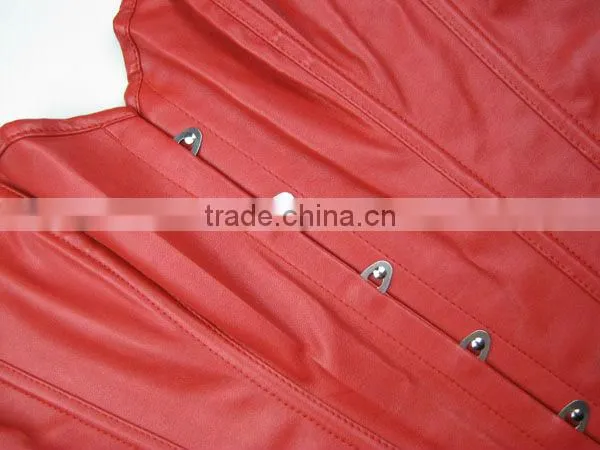 Wholesale adult sexy leather corset bustier