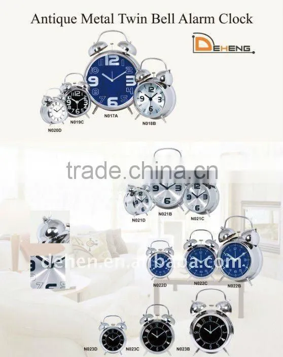 metal twin bell alarm clock