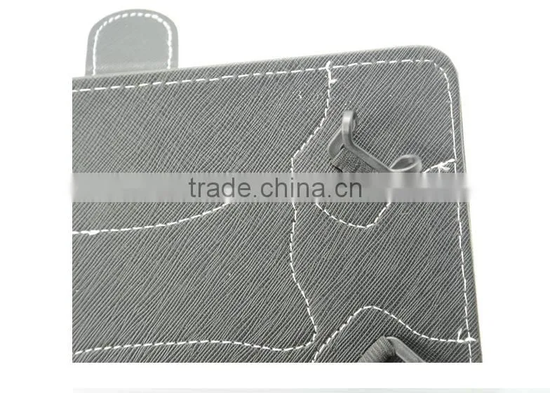 universal drop proof leather tablet pc case cover for android tablet for samsung galaxaxytablet8inch with keyboard