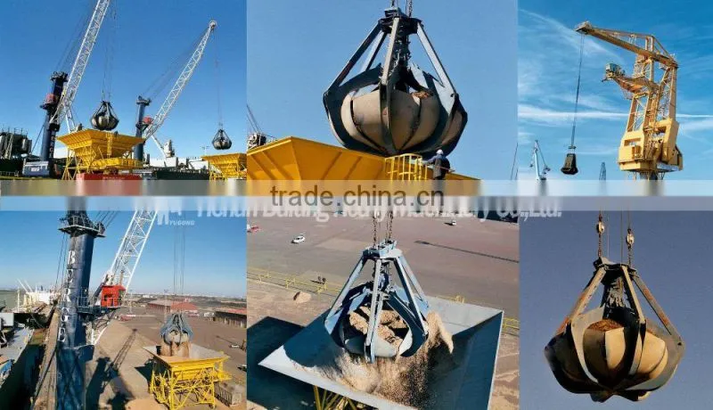 Electric Hydraulic and Mechanical Grab Bucket for Crane, 1~20t Crane Grab + +