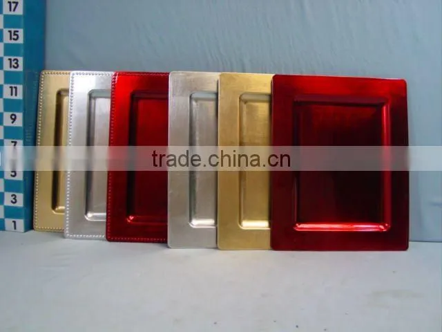 square charger plate