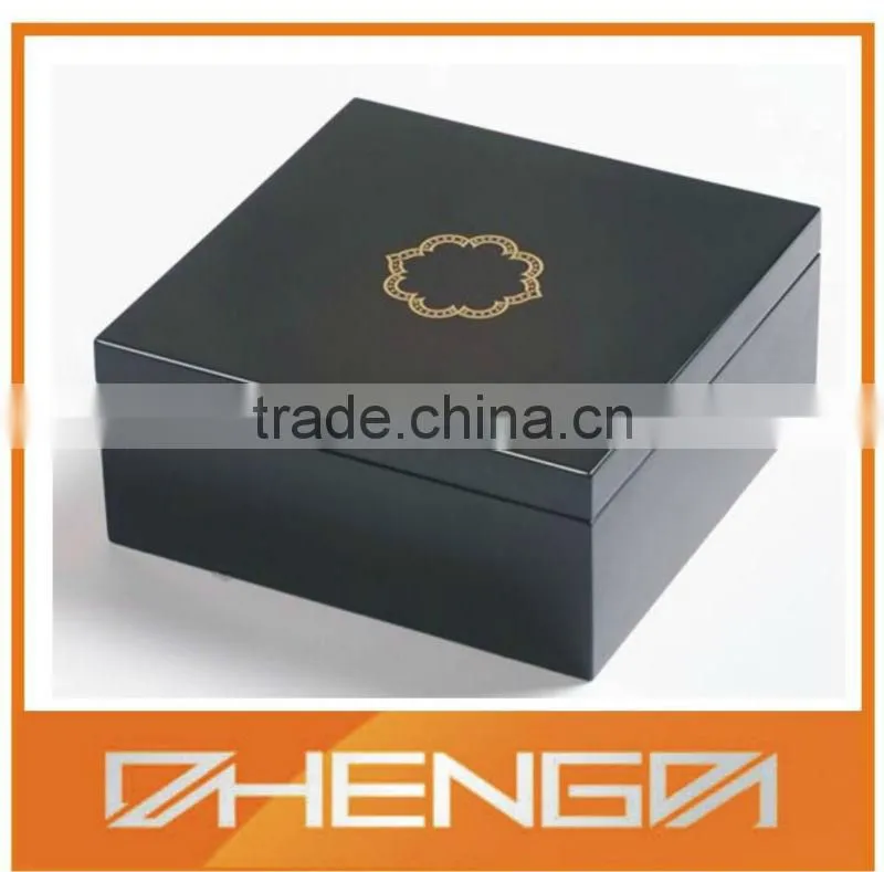 Hot!!! Customized Made-in-China Elegant Glossy Red Lacquer Logo Printing VIP Tea Gift Box(ZDW13-T026)