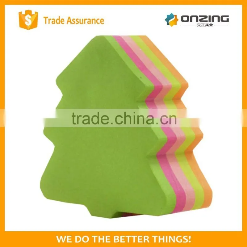 Simple die cut shape colorful paper sticky note memo pad